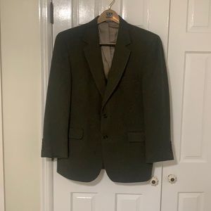 Jos A. Bank 100% Camelhair Hunter Green Coat